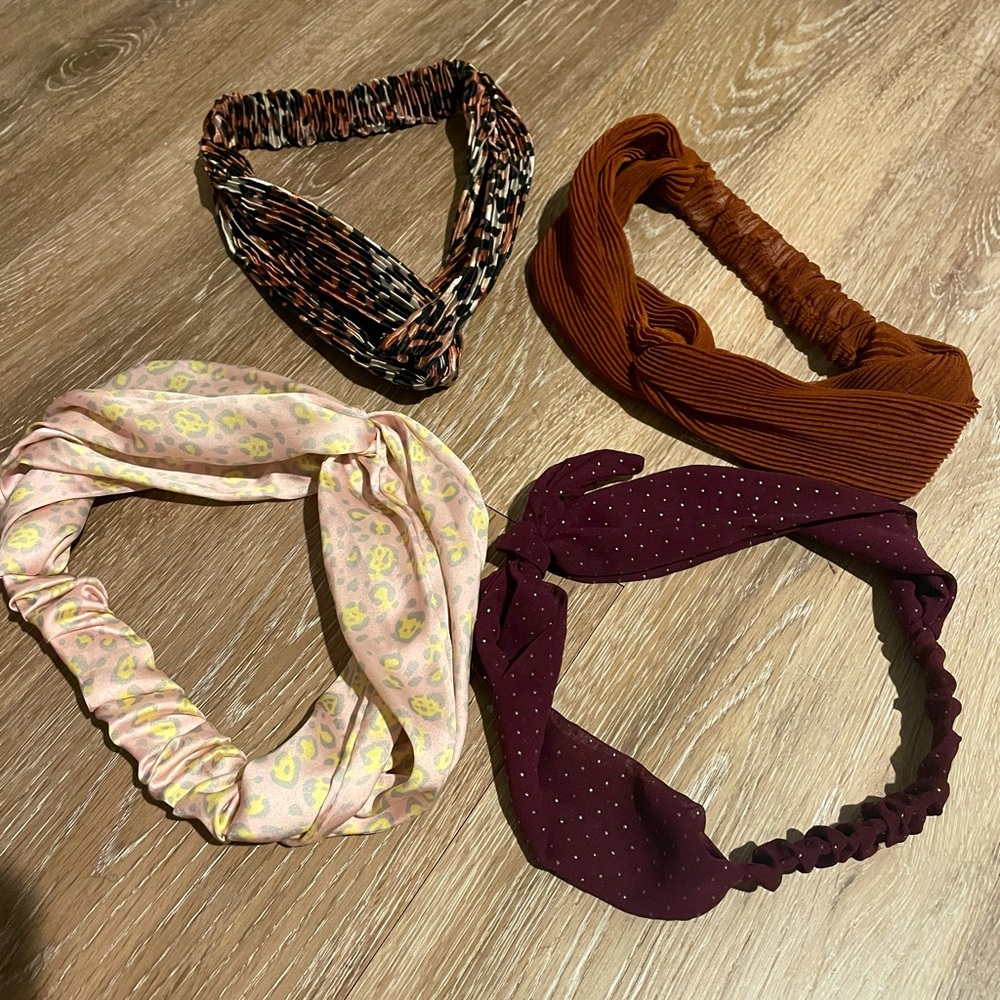 Elastic women’s multi-print headbands